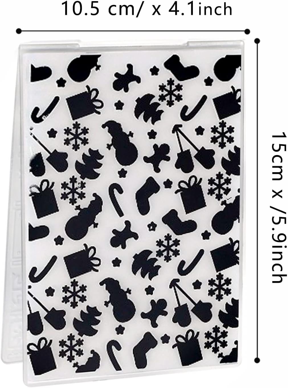 Christmas Plastic Embossing Folders Christmas Snowflake Leaves Deer Stencil for Scrapbooking Card Making,Template DIY Craft Paper Card Background Embossing Folder for Photo Album Decoration