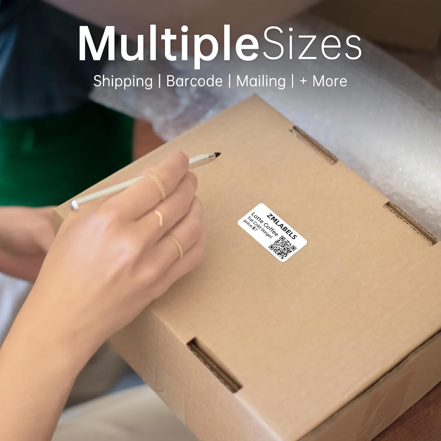 Compatible Thermal Labels Replacement for Zebra (【1.5" x 1"】16 Rolls/20800Labels)