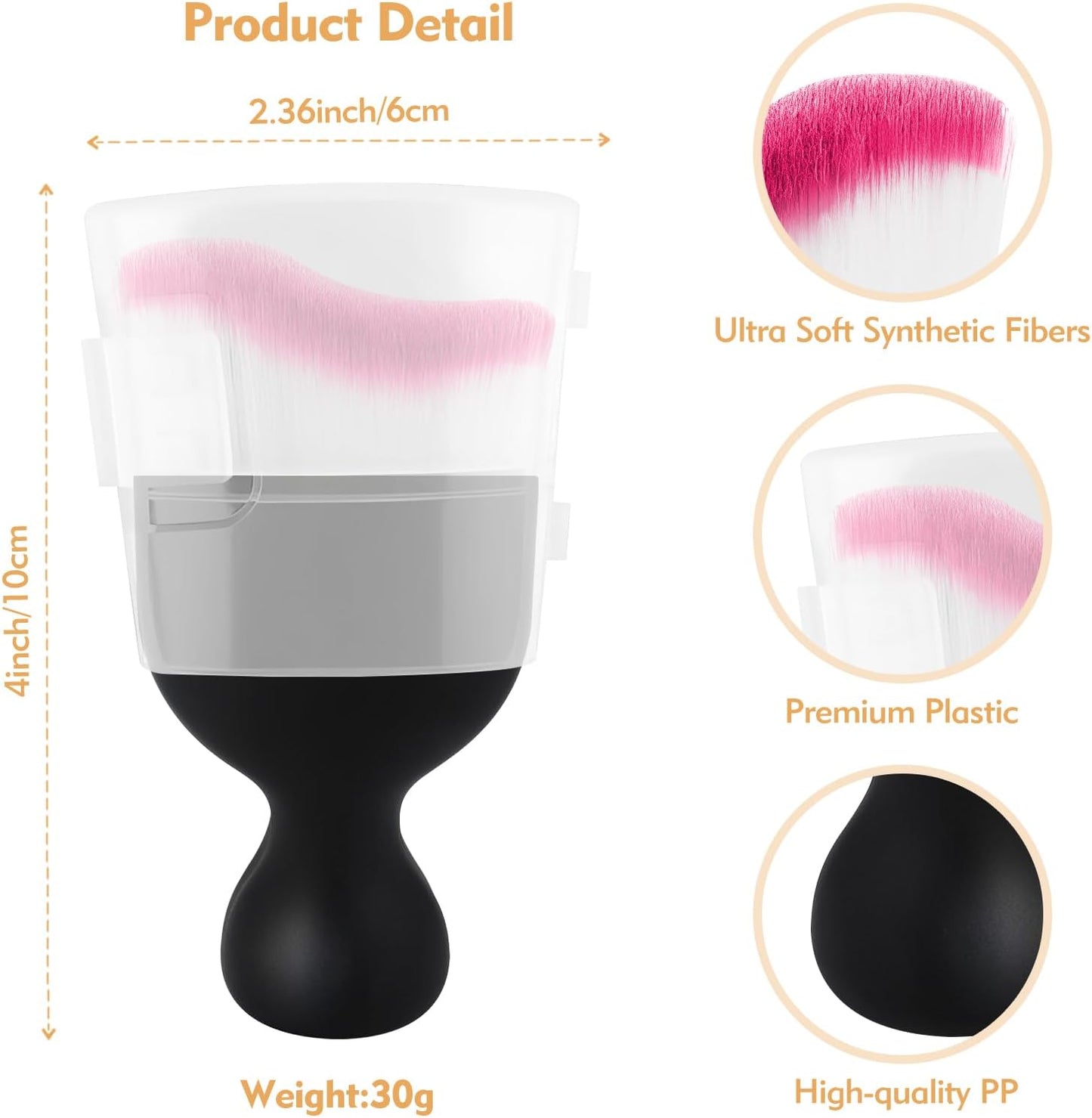 Car Interior Cleaning Brush Car Duster Interior with Ultra Soft Bristles Auto Detailing Brushes Dusting Car Accessories for Dashboard, AC Vents, Leather, Scratch-Free (2Pack_Red)