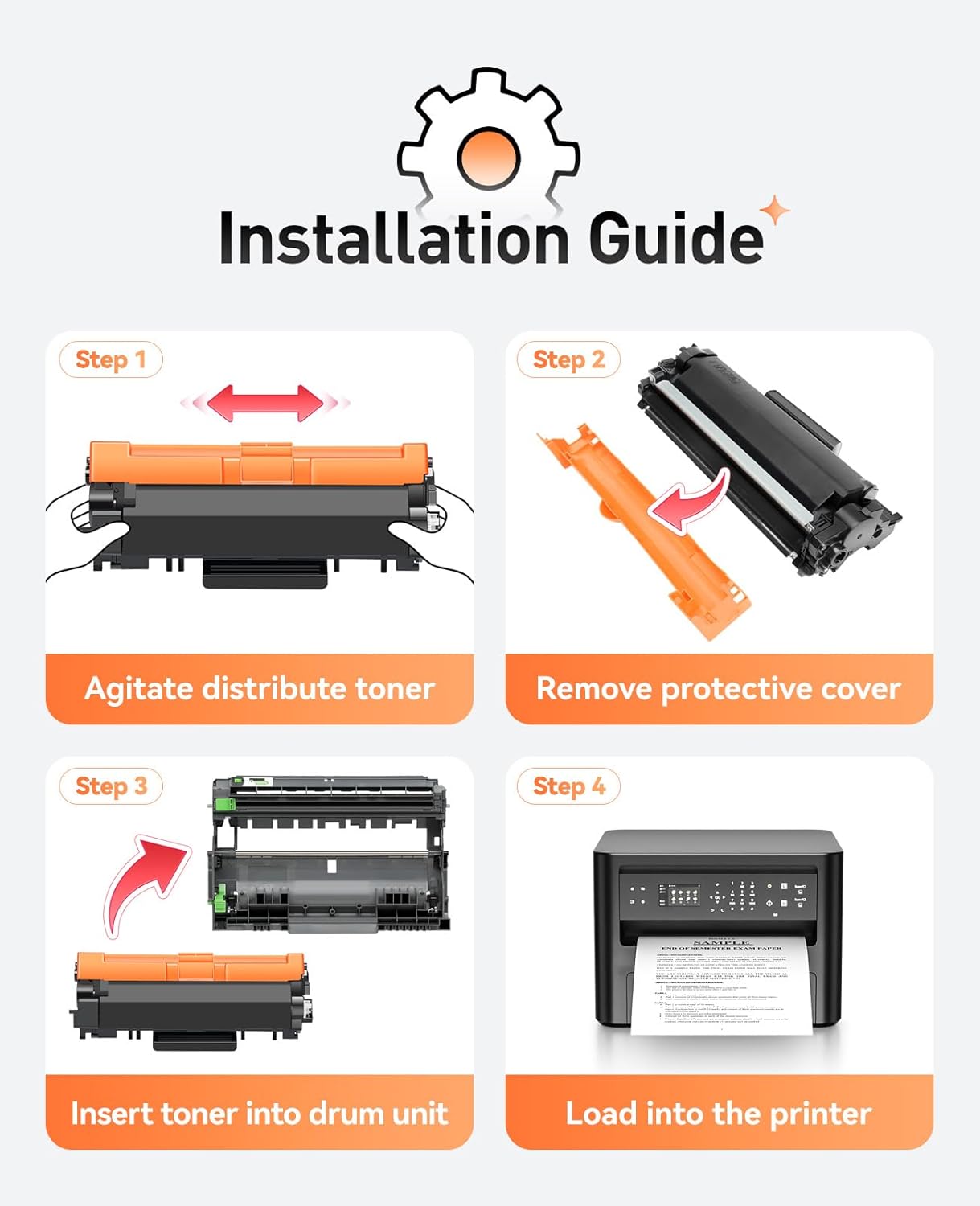 TN730 Toner Cartridge Replacement for Brother TN730 TN760 TN-730 TN-760 High Yield Black Cartridge MFC-L2710DW MFC-L2750DW HL-L2350DW HL-L2370DW HL-L2395DW HL-L2390DW DCP-L2550DW MFC-L2690DW Printers