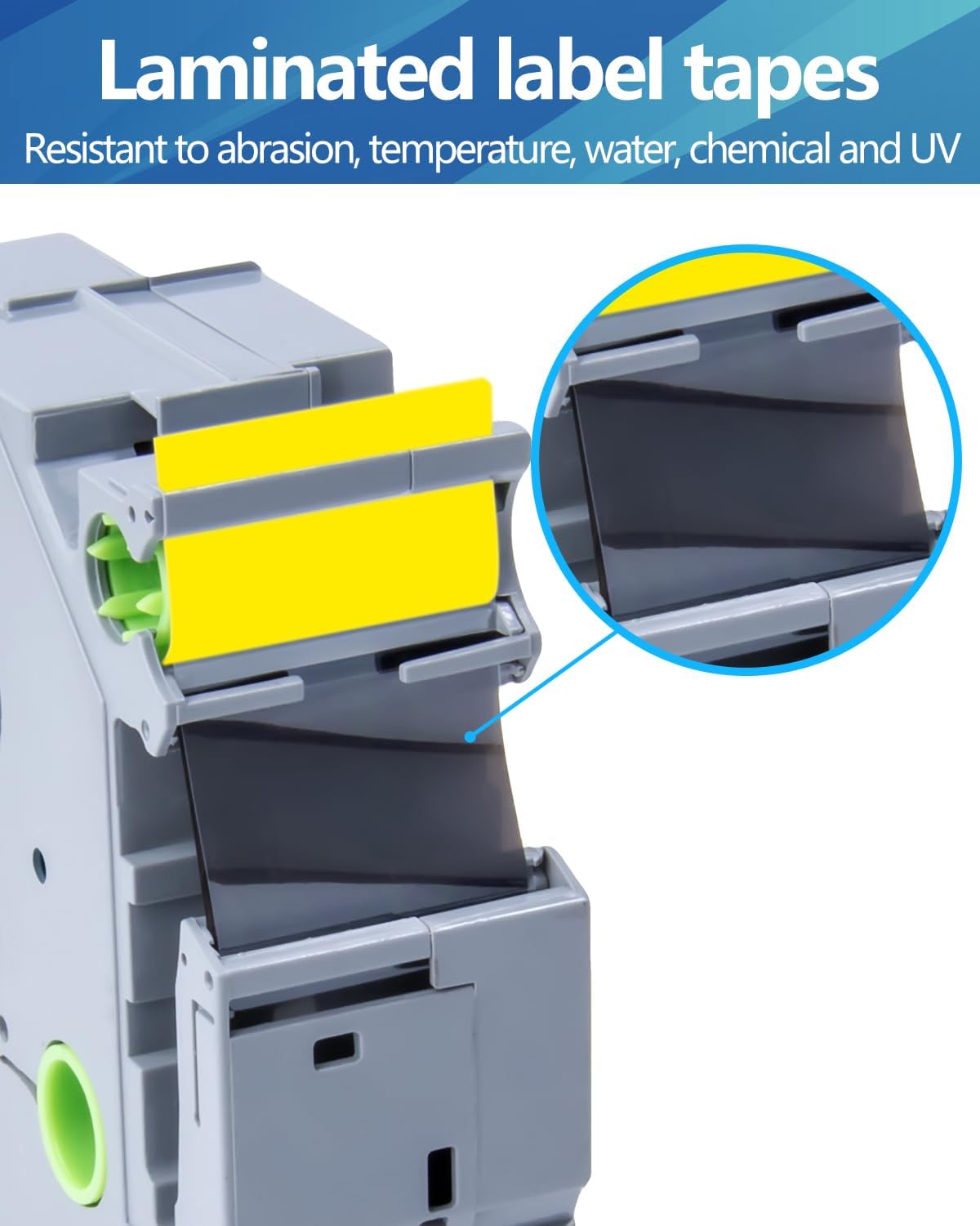 Weemay 3 Pack TZe651 24mm Black on Yellow Label Tape Compatible with Brother P-Touch Label Maker Tape TZe-651 TZe 651 TZ-651 TZ651 for PT-E500 PT-D600 PT-P750W PT-P900W Printer, 1 in x 26.2 ft
