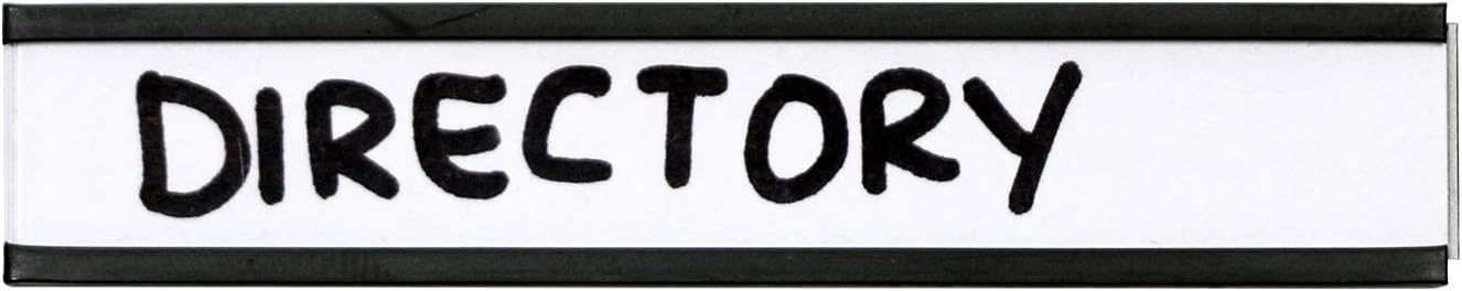 SmartSign Pack of 25 Magnetic 'C' Channel Label Holders | 0.5" x 3"