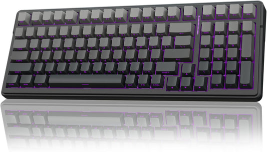 AULA F99 Pro Wireless Mechanical Keyboard,Hot Swappable Custom Keyboard,RGB Backlit,Pre-lubed Linear Switches,Side Printed PBT Keycaps,2.4GHz/USB-C/BT5.0 Mechanical Gaming Keyboards