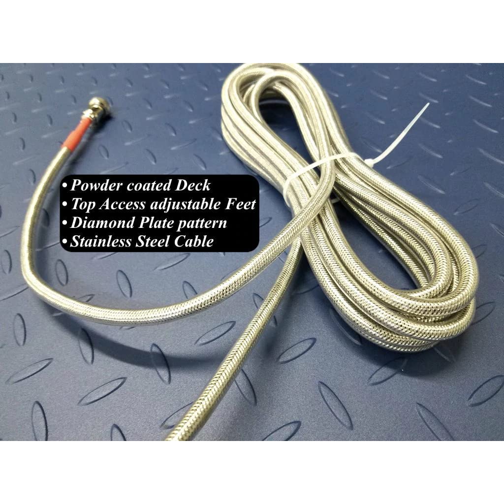 SellEton SL-6x6-1K Heavy-Duty, Industrial Floor Scale, Metal Indicator with Platform Scale (72" x 72", 1000 lbs x 0.2 lb)