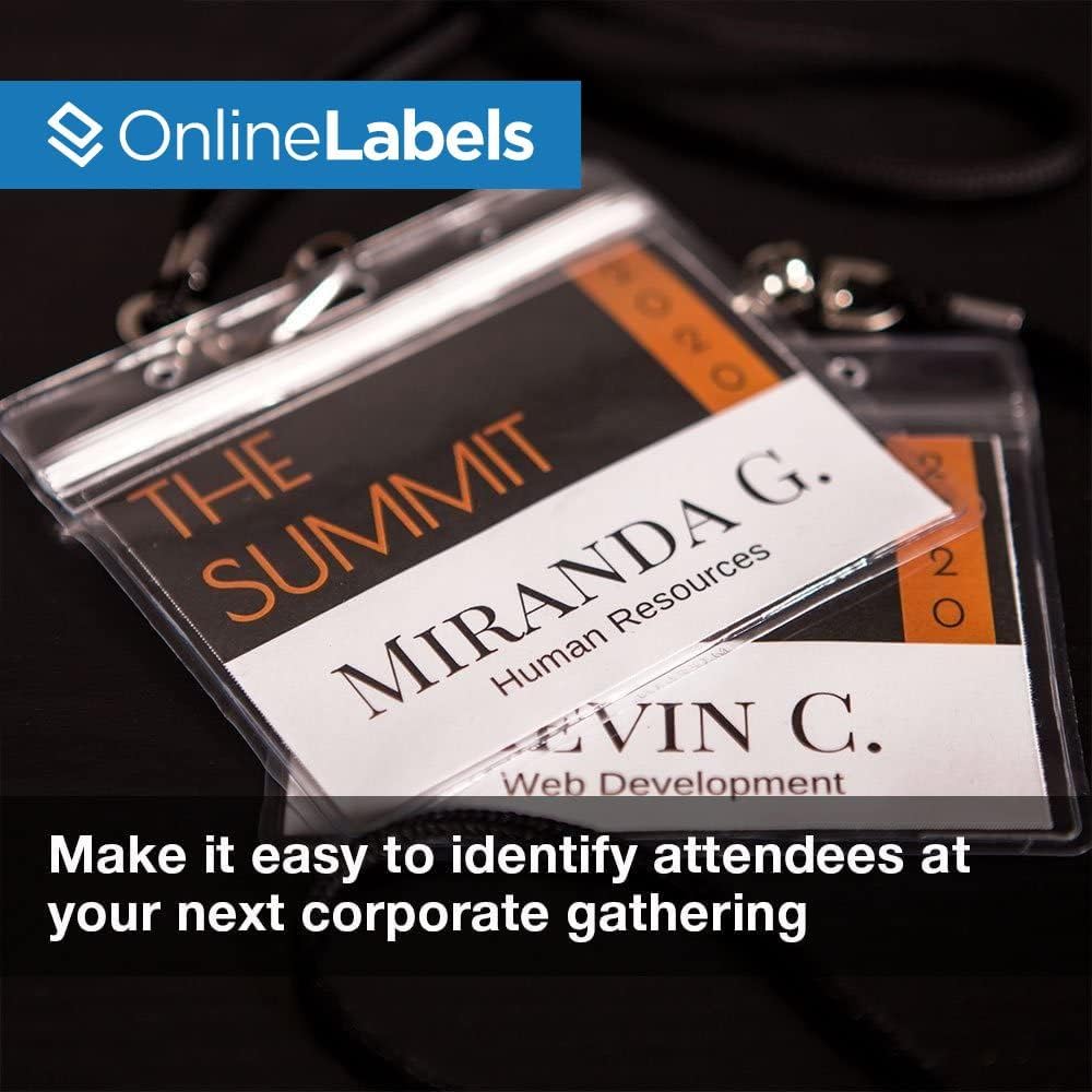 Name Badge Inserts - 4 x 3 - Cardstock - Pack of 3,000, 500 Sheets - Inkjet/Laser Printer - Online Labels