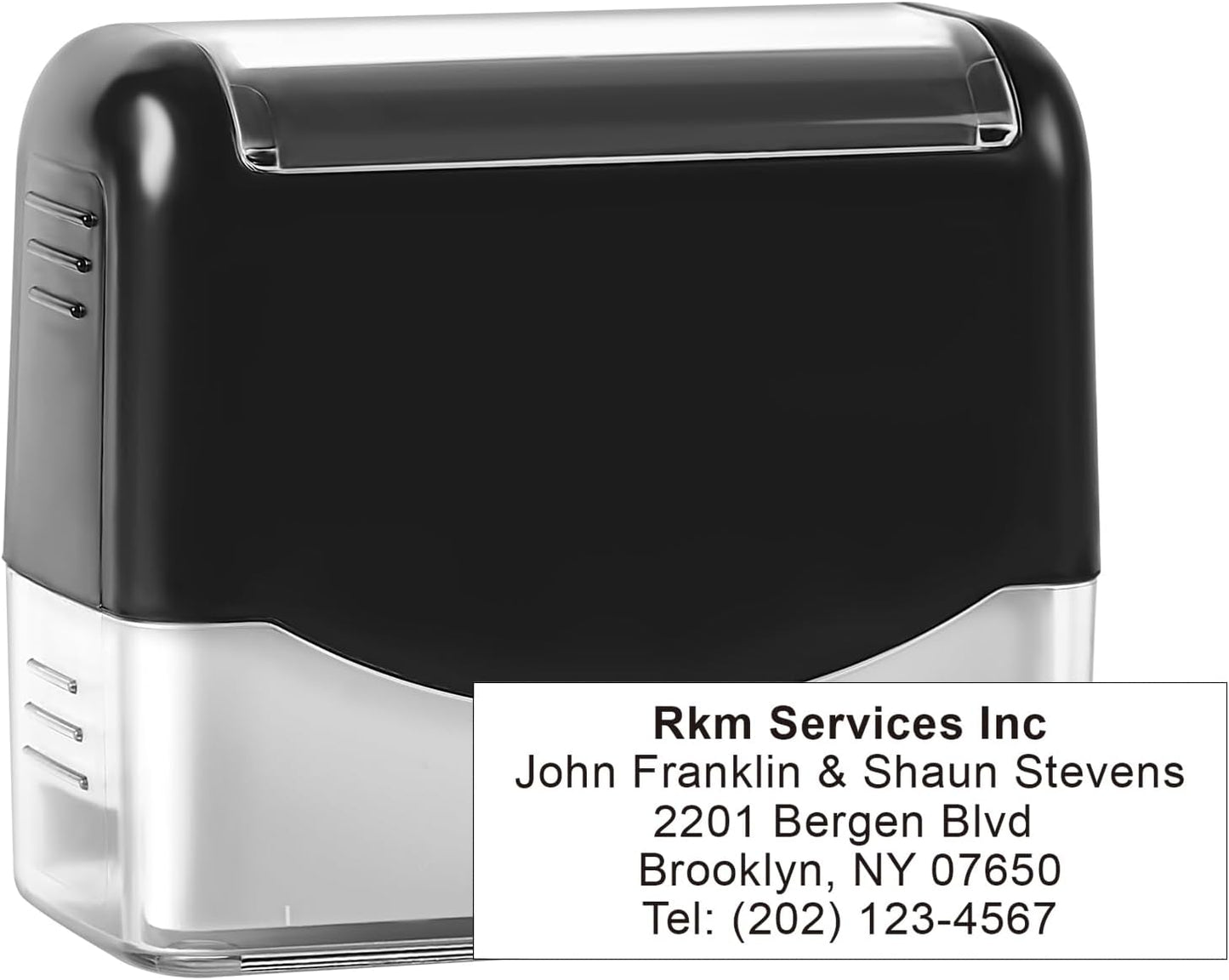 Large Size Custom Self-Inking Stamp Customized Return Address Stamp - Up to 5 Lines of Text Choose from Many Fonts & Ink Colors