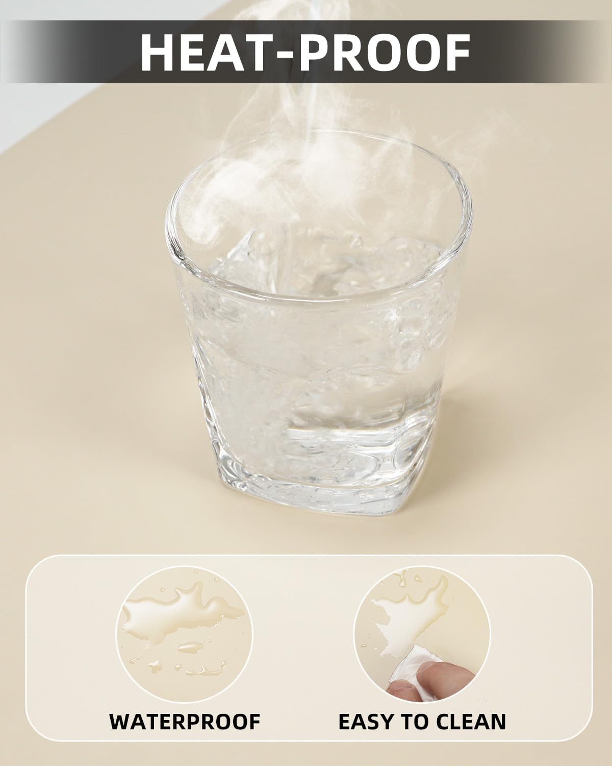 Small Desk Mat,Leather Desk Pad Protector,Desk Mouse pad,Office Desk mat,Laptop Mat for Desk, Non-Slip PU Leather Desk Blotter,Waterproof Desk Writing Pad for Office/Home(23.6"x13.8",Beige)