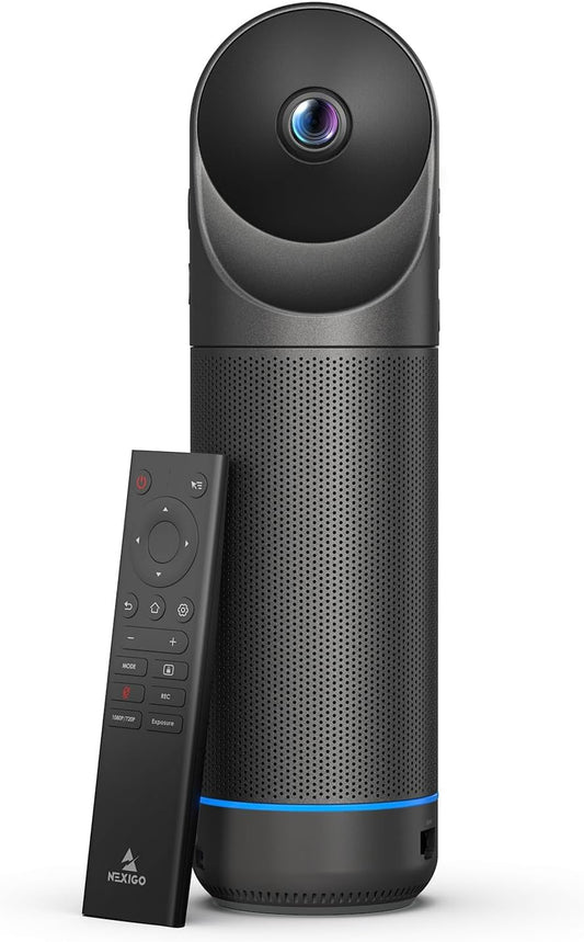 NexiGo Meeting 360 Ultra (Gen 3), Enhanced All-in-One Conference Camera System, Multi-Camera Setup, 8K Capture, AI-Powered Framing and Auto Tracking, for Medium to Large Meeting Rooms