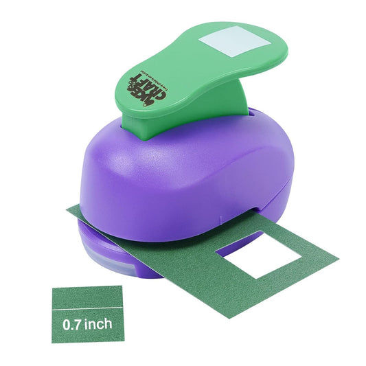 UCEC Square Hole Punch 3/4 Inch Craft Lever Punch Handmade Paper Puncher for Crafting Scrapbooking Cards, DIY Cards Making Square Shaped Punches for Paper Crafts, Candy Color Random