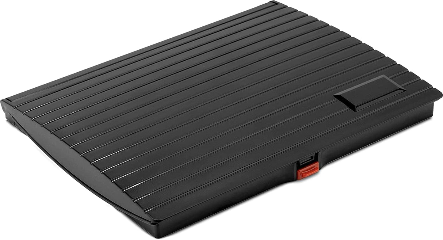 Large Premium Green Ink Stamp Pad - 5" by 7" - Quality Felt Pad - Case with Closing snap