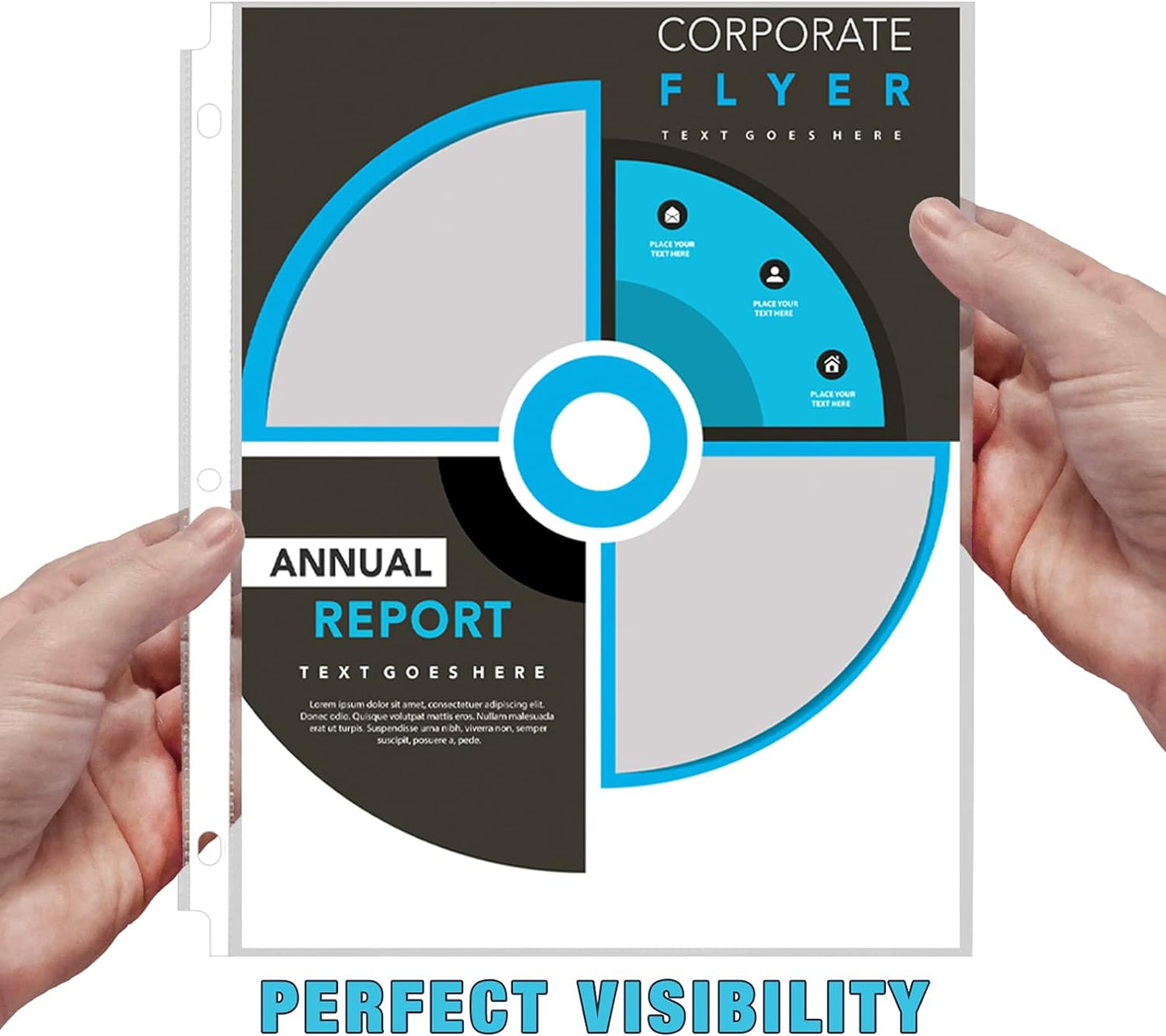 VST Sheet Protectors 8.5 x 11 Inch for 3 Ring Binder, Crystal Clear Page Protectors, Medium Weight Plastic Sleeves, Top Loading Paper Protector Acid Free, Letter Size, Dry Erase Pocket, 500 Sheets