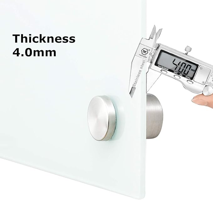 Glass Whiteboard 8'x 4', Magnetic Dry Erase Board, 96" x 48" Large Framless Glass White Board for Wall Office School Home