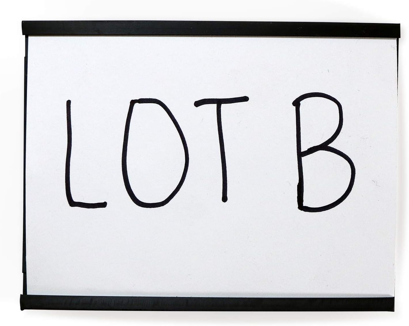 SmartSign (10-Pack) Magnetic C Channel Card Label Holders - 3" x 4" Metal Racks and Shelf Label Holders with Paper Inserts