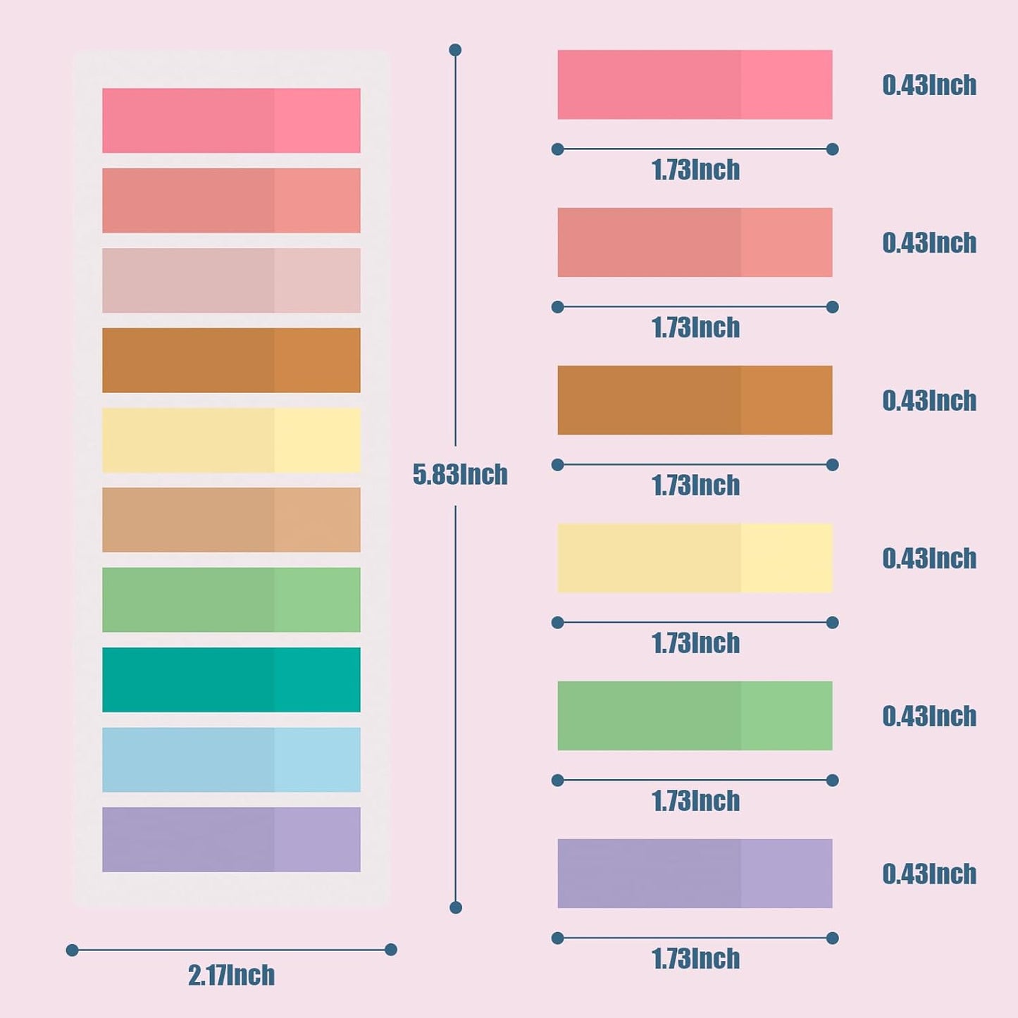 3200Pcs Books Tabs for Annotating, Sticky Tabs, Sticky Notes, Morandi Page Markers, Multi-Colored Writeable and Repositionable Book Flags Strip (3200Pcs)