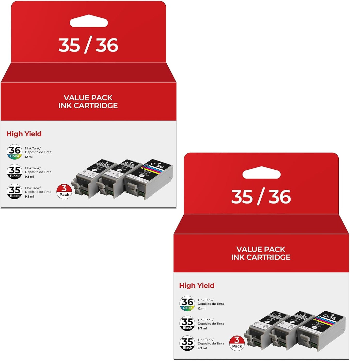 PGI-35 CLI-36 Ink Cartridges PIXMA TR150 PIXMA iP110 PIXMA iP100 Compatible with Canon 35 36 Ink Cartridges Compatible for PIXMA TR150 iP110 iP100 TR 150 IP 110 IP 100 Printers (4-Black, 2-Color)