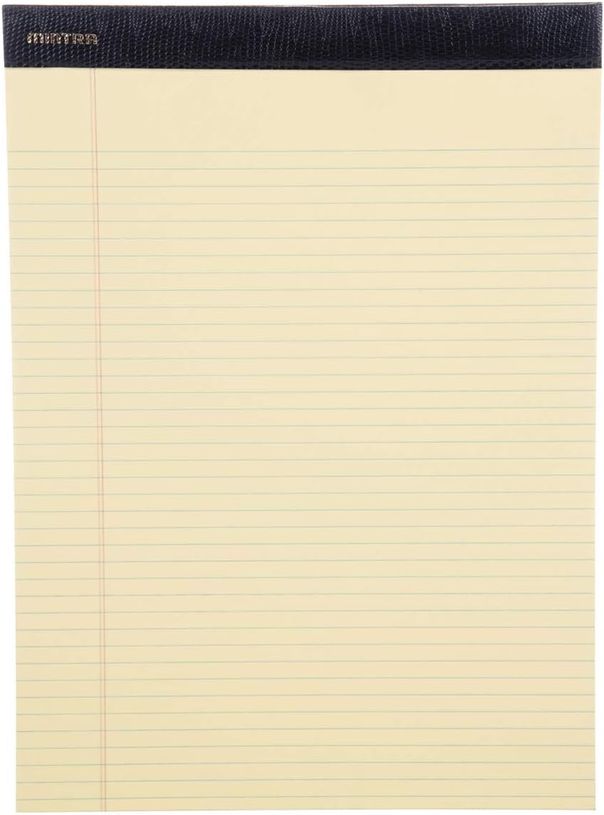 Mintra Office Legal Pads - ((PREMIUM CANARY 6pk, 8.5in x 11in, NARROW RULED))