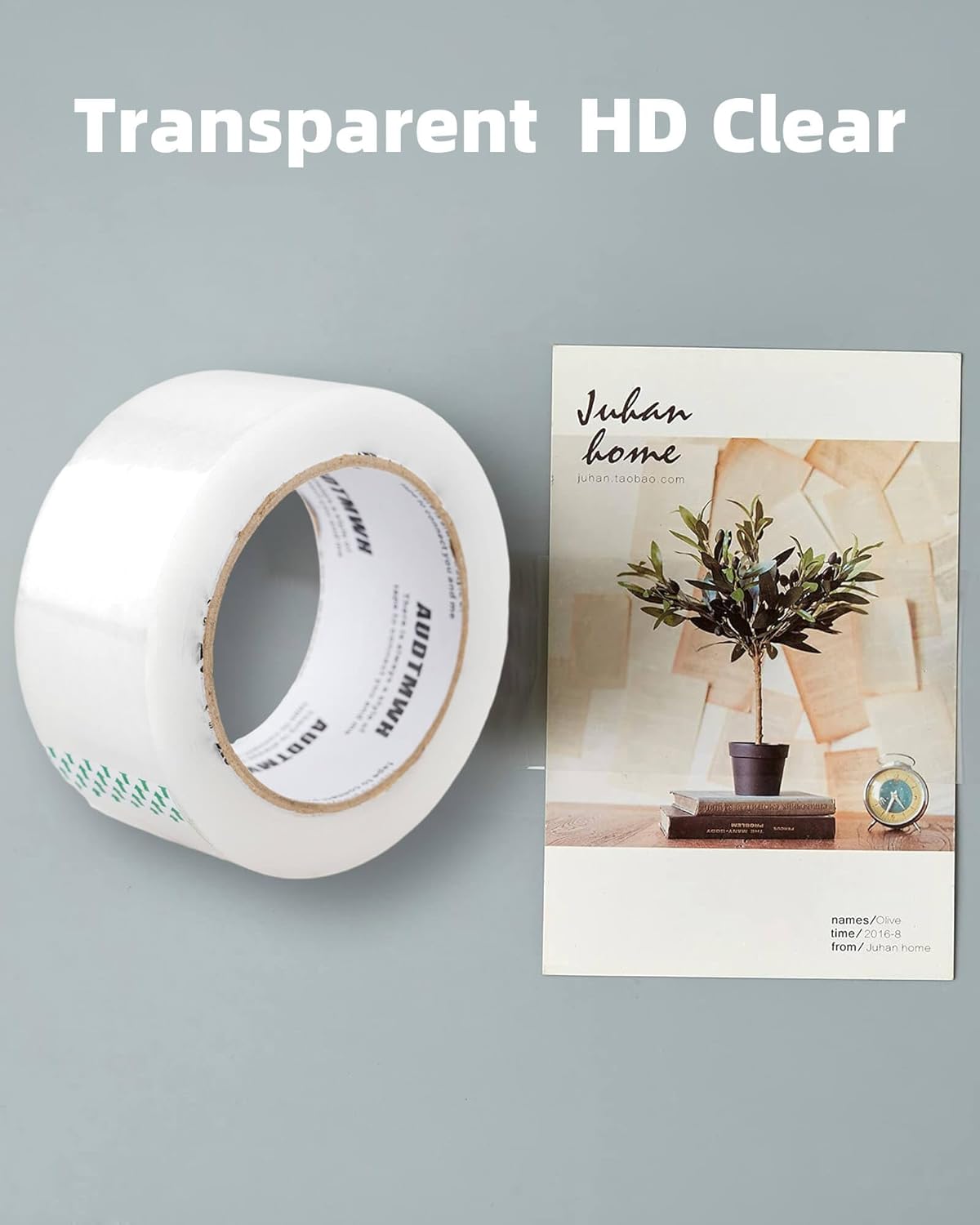 Packing Tape Refills, Clear Packaging Tape Heavy Duty Designed for Moving, Shipping and Packing, Mailing,1.88" x 60 yds, 4 Rolls