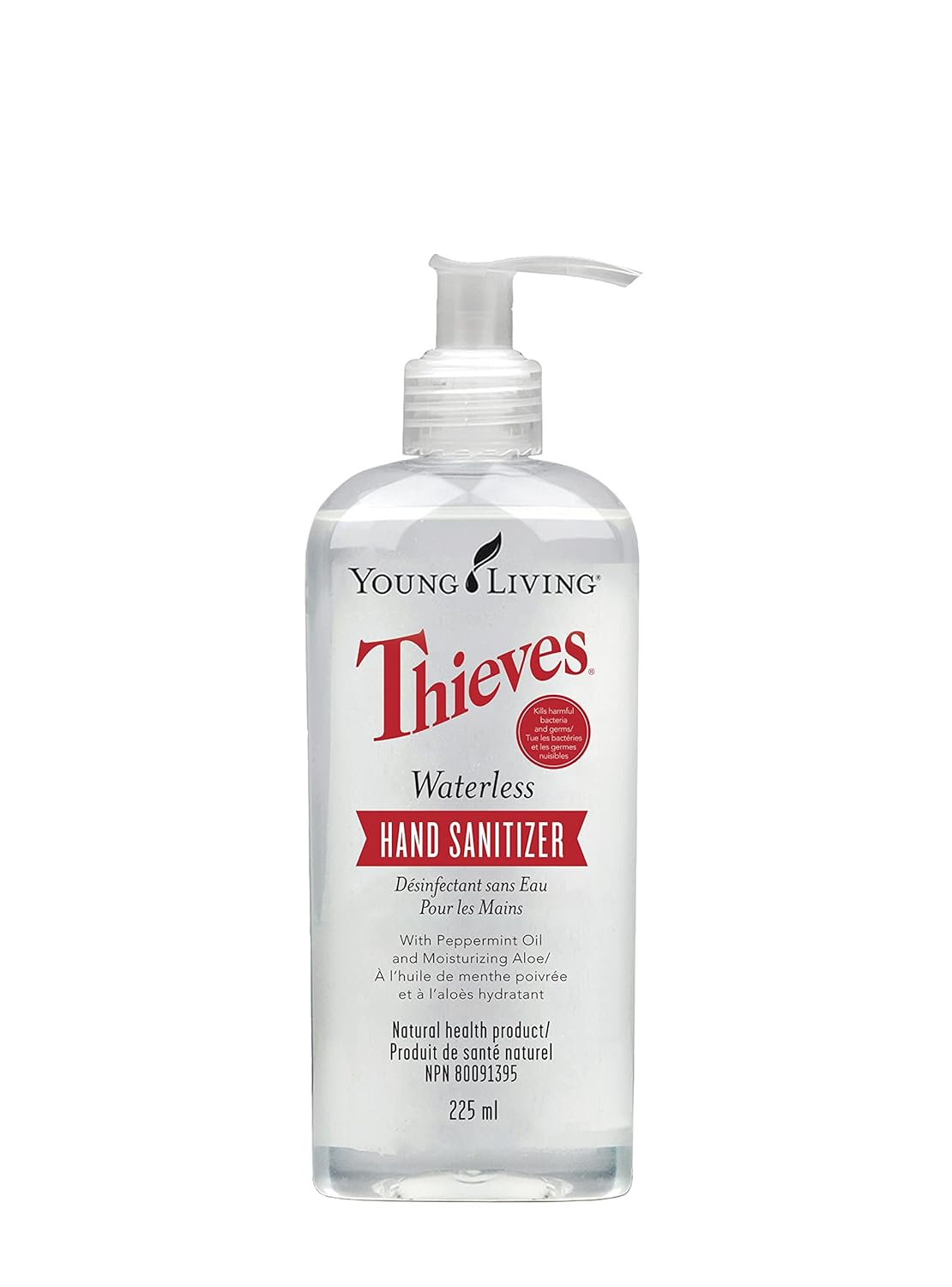 Young Living Thieves Hand Sanitizer – Essential Oil-Infused, Plant-Based, Quick-Drying, 7.6 fl oz