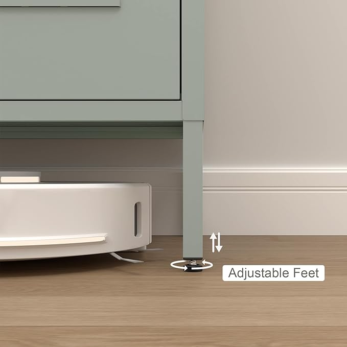 Metal Cabinet,Entryway Cabinet with Adjustable Shelves,Metal Storage Cabinet for Classroom,Living Room,Kitchen,Outdoor,Grey Green