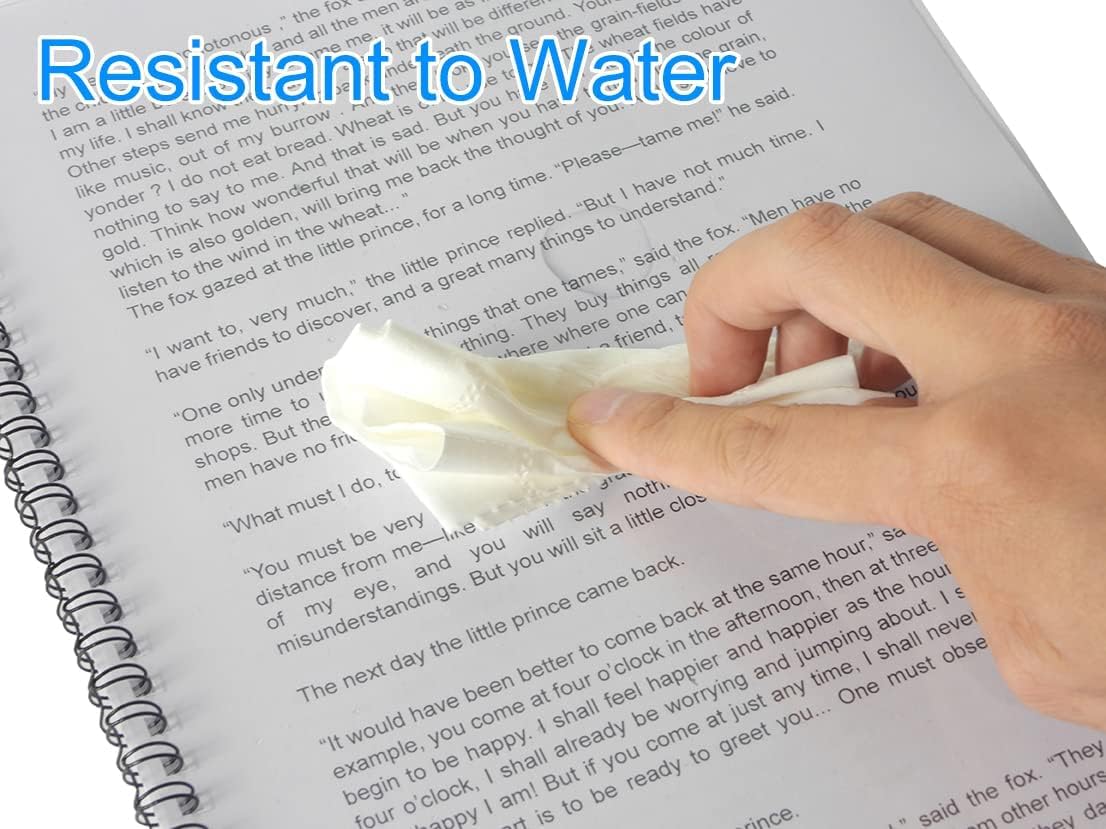 Rayson Clear Binding Cover - 7 mil Polypropylene, 8-1/2 × 11 inches, Durable Un-Punched Plastic Presentation Covers, 100-Pack (PP2100C)