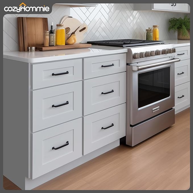 Shaker Style Grey RTA Base Drawer Cabinet by Solid Wood for Kitchen, Bathroom, Bedroom or Office with 3 Drawers and Soft Close(15" W x 24" Depth x 34-1/2" H)