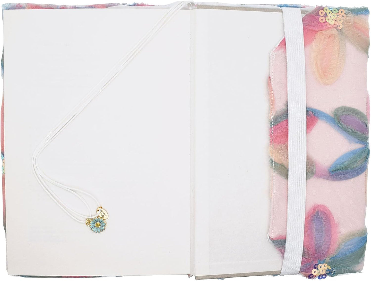 BLBMH A5 Book Covers for Paperbacks Book Cover for Privacy Fit for 5.5x8.3 inch Adjustable Book Sleeve Cover for A5 Books Fabric Softcover Protector for Notebook - Flower 8.3in