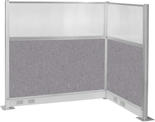 Versare Pre-Configured Hush Panel Electric Cubicle | Workstation Divider Walls | Cubicle Privacy Panels | Office Partition Walls