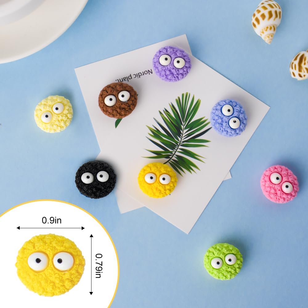 rhinocats 16Pcs Fridge Magnets, Colorful Decorative Resin Simulation Cookies Refrigerator Magnets, Cute Whiteboard Magnets for DIY Kitchen Office