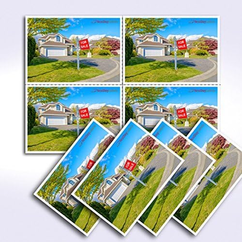 NextDayLabels - 8-1/2" x 11" Laser/Inkjet Postcards 4 Per Page, (4-1/4" x 5-1/2" Each Card | White, 200 Cards)
