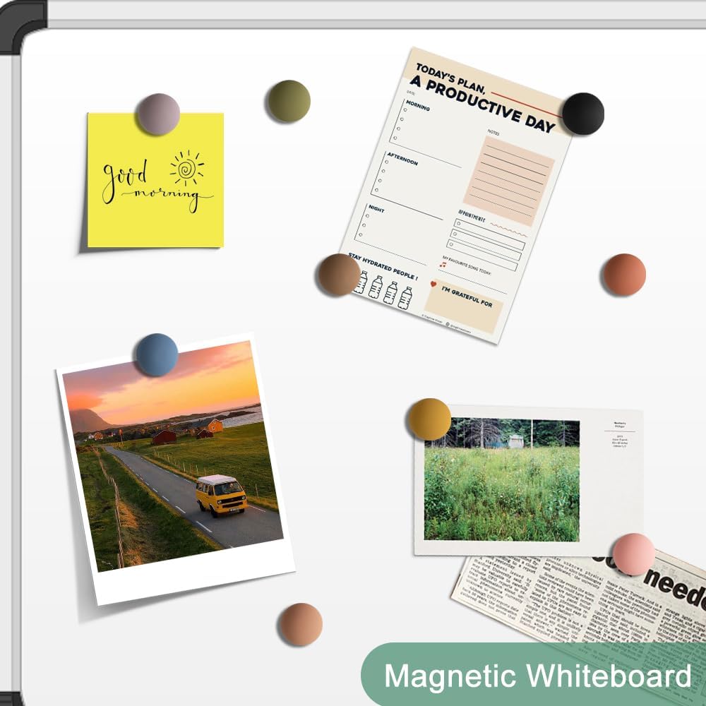 rhinocats 20Pcs Fridge Magnets, Cute Locker Decor Magnet, Colorful Decorative Matte hemispheric Refrigerator Magnets, Strong Whiteboard Magnets for Classroom, Office, or Home Use