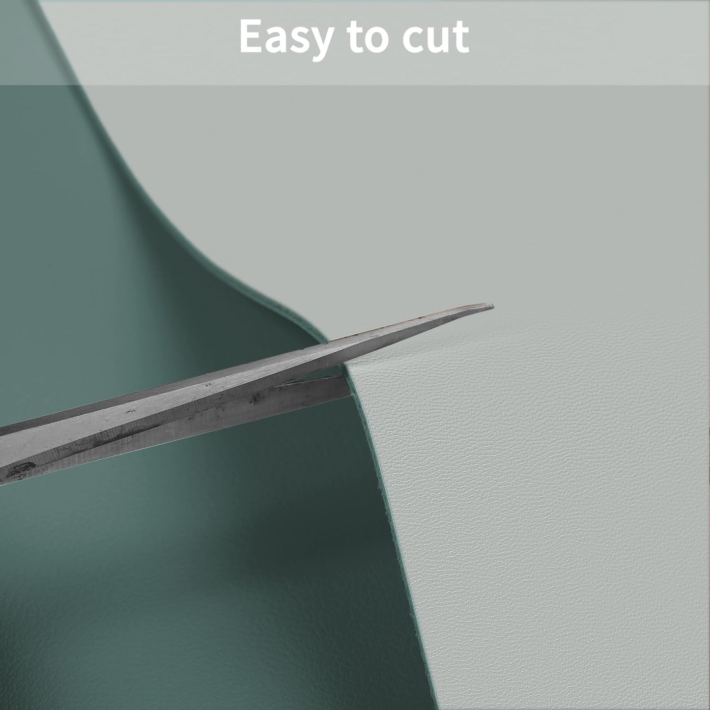 Leather Desk Mat,1.8mm Thick,16x60 Inch Desk Cover,Desk Protector Mat,Dresser Cover Top,Leather Table Cover,Side Table Cover,Office Desk Cover,Office Table Cover(Aqua Blue+Gray,16x60)