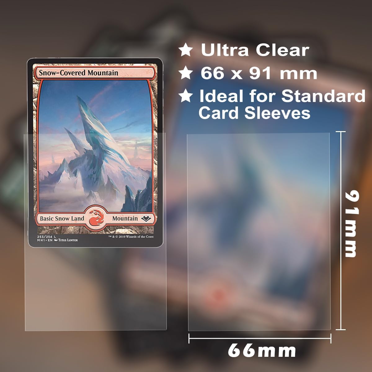 1000PS Penny Trading Card Sleeves for Board Game,Standard Size 66 * 91mm,Hold Perfect for Baseball,Football,Magic,Yugioh Card Sleeves