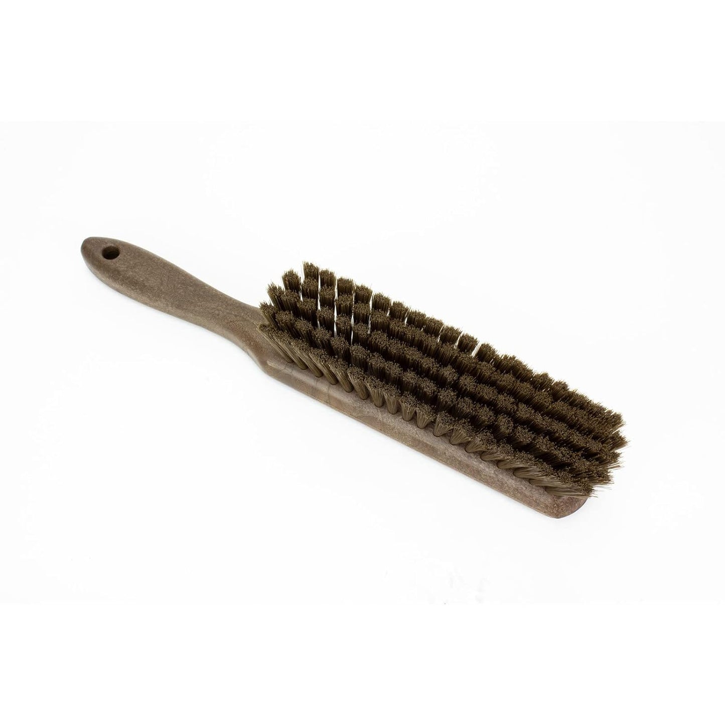 SPARTA Handheld Soft Counter Brush 8 Inch Bristle Span, Multi-Use Dust Brush with 5 Inch Handle for Tables, Countertops, and Delicate Surfaces, Polyester, Brown, (Pack of 6)