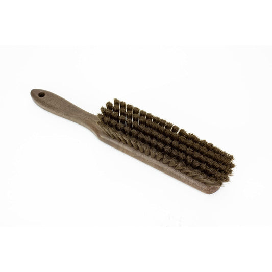 SPARTA Handheld Soft Counter Brush 8 Inch Bristle Span, Multi-Use Dust Brush with 5 Inch Handle for Tables, Countertops, and Delicate Surfaces, Polyester, Brown, (Pack of 6)