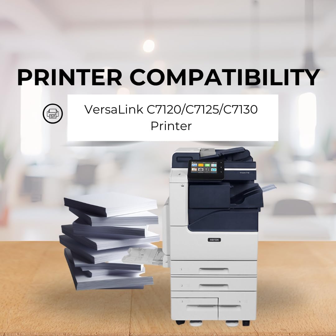 Toner Pros High Capacity Remanufactured Xerox Versalink 006R01824, 006R01825, 006R01826, 006R01827 Toner Cartridge - Replacement for C7120/C7125/C7130 Printers - 4 Color Pack KCMY