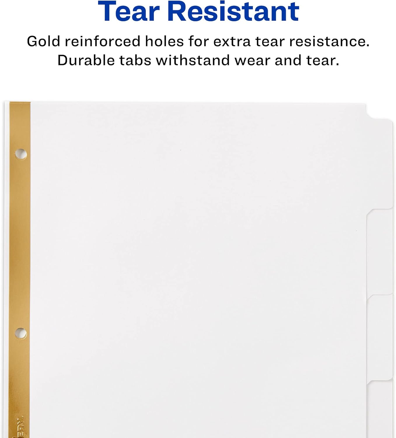 Avery Big Tab Write & Erase Dividers for 3 Ring Binders, 5-Tab Sets, 6 Binder Divider Sets (33075)