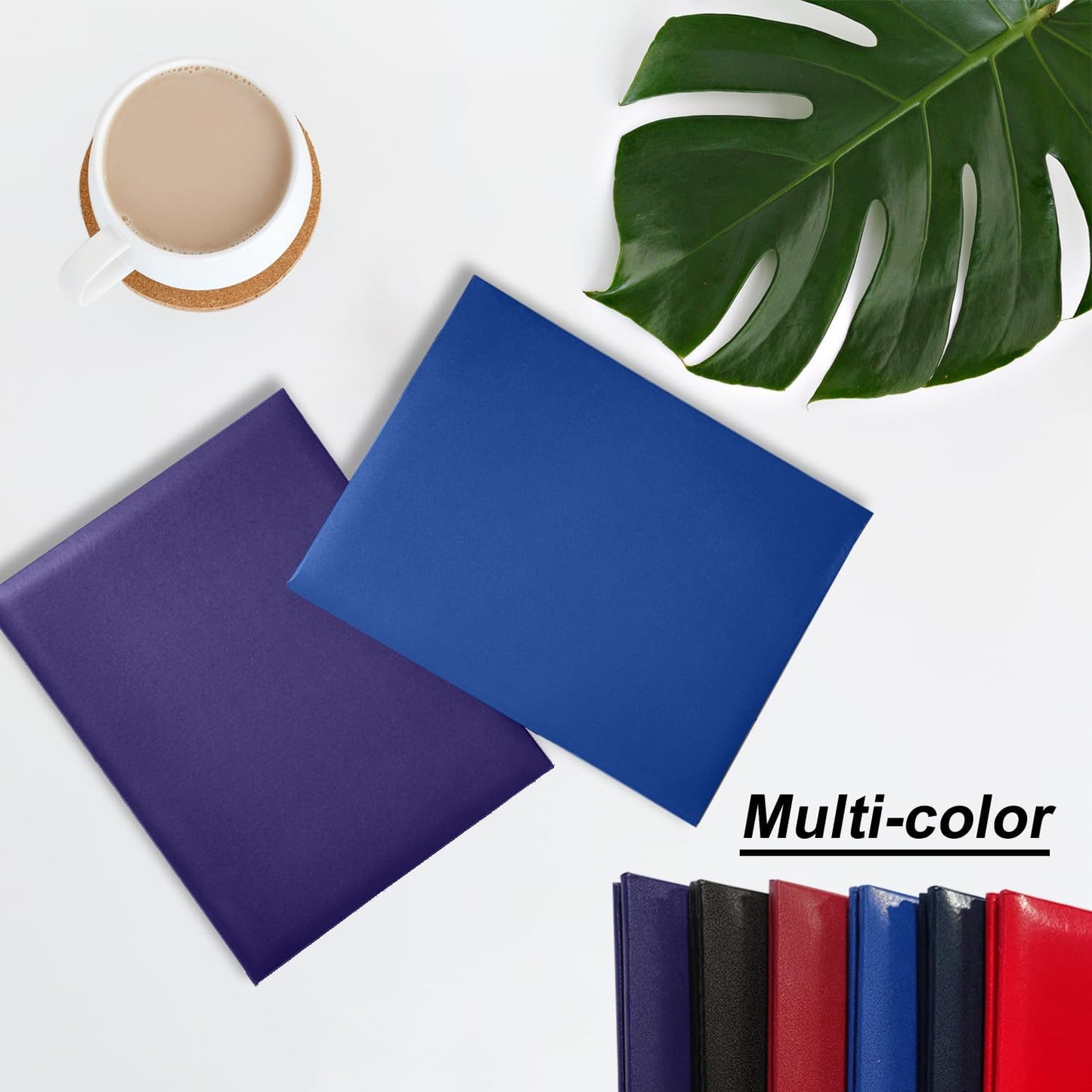 Certificate Holders 8.5"x11" Graduation Diploma Cover Document Leather Folders,Royal blue-20 Pack