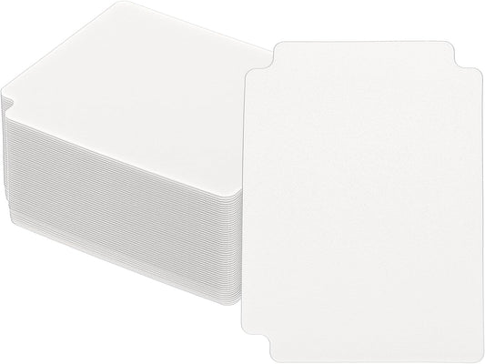 PATIKIL Trading Card Dividers, 50 Pcs Index Card Football Card Sorter Storage Boxes Organizer Tray Accessories for Sports Game Baseball Card, White