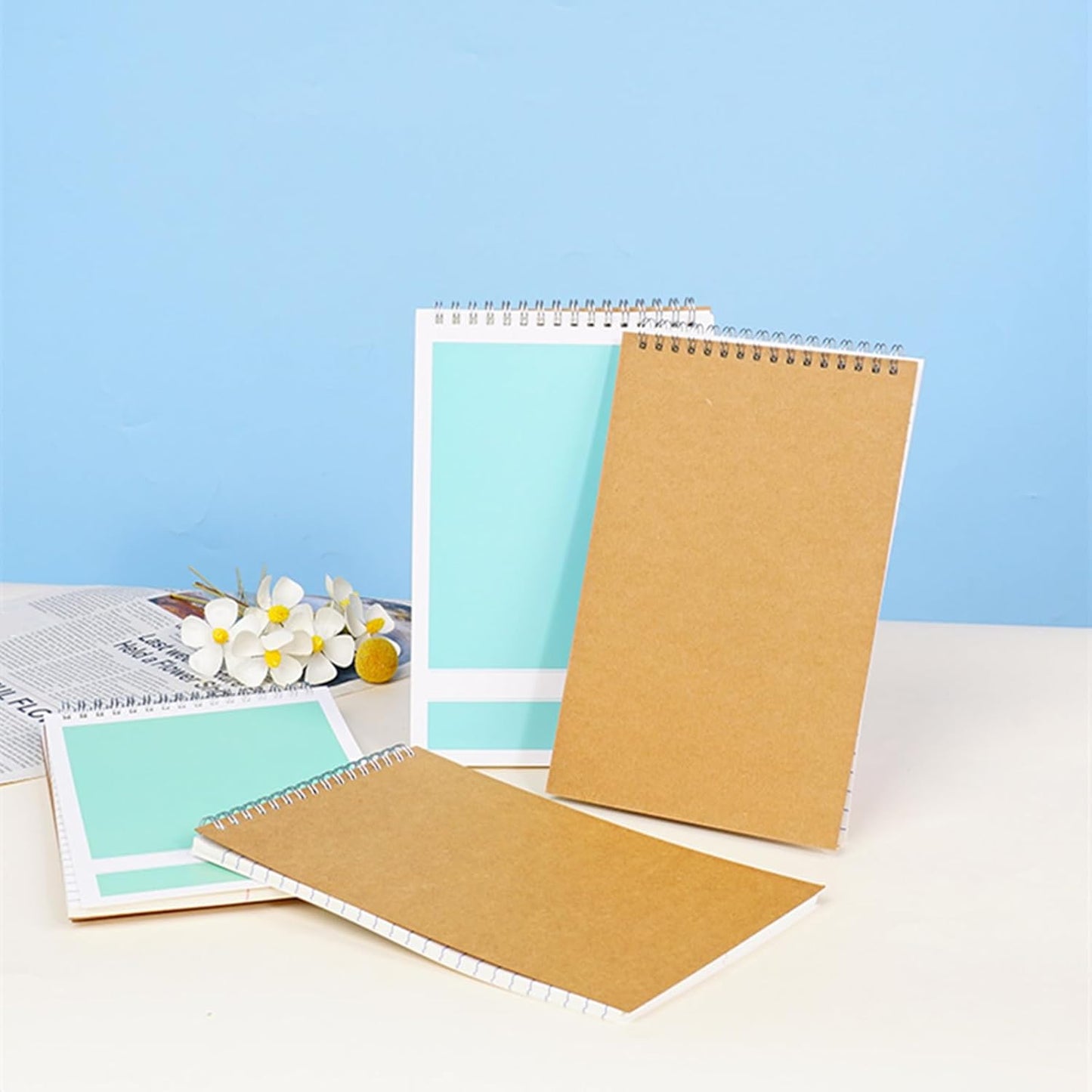 Steno Pads – 6x9 Inches 80 Sheets Steno Notebooks for Writing Notes in School, University, College & Office (2PCS Teal)