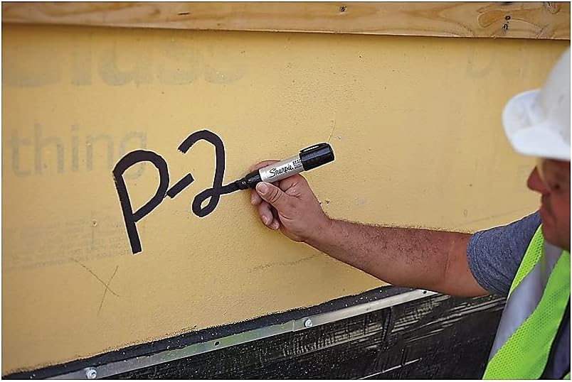 Sharpie Magnum Permanent Marker, Chisel Tip, Black, 72/Carton (44001)