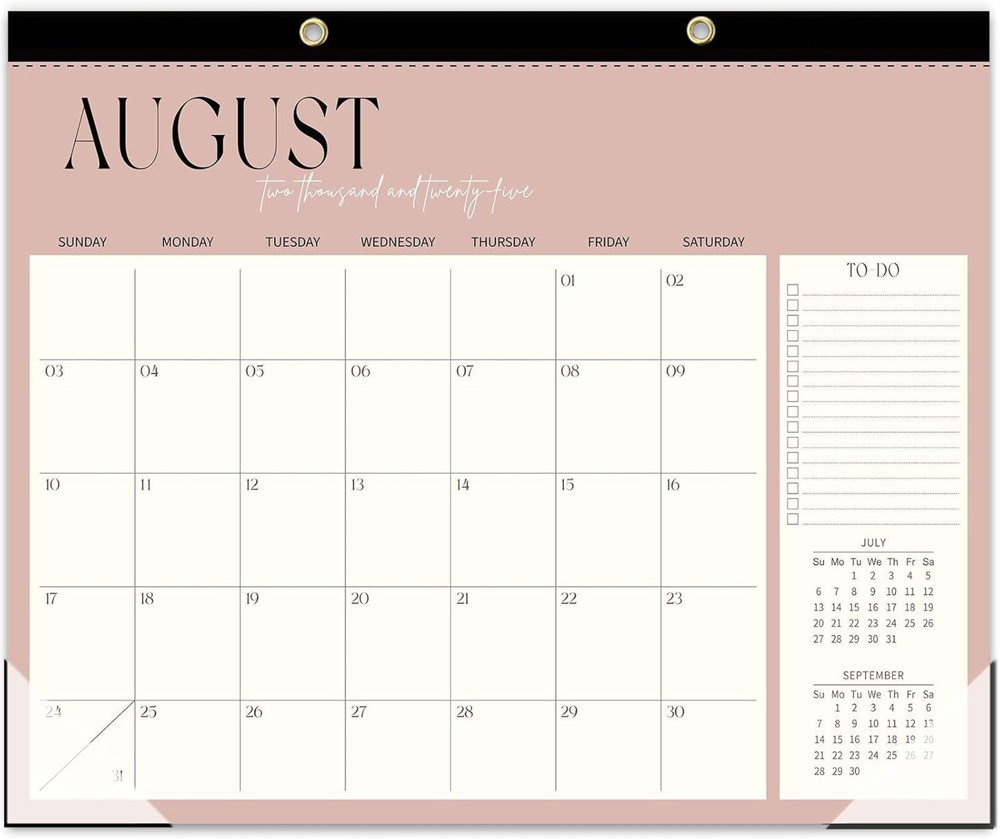 Guasslee Large Desk Calendar 2025-2026, 19-Month Large Hanging Desk/Wall Calendar From 2025 June-2026 December, 17" X 22" School Year Monthly Planner With Thick Paper For Office Home School Organizing