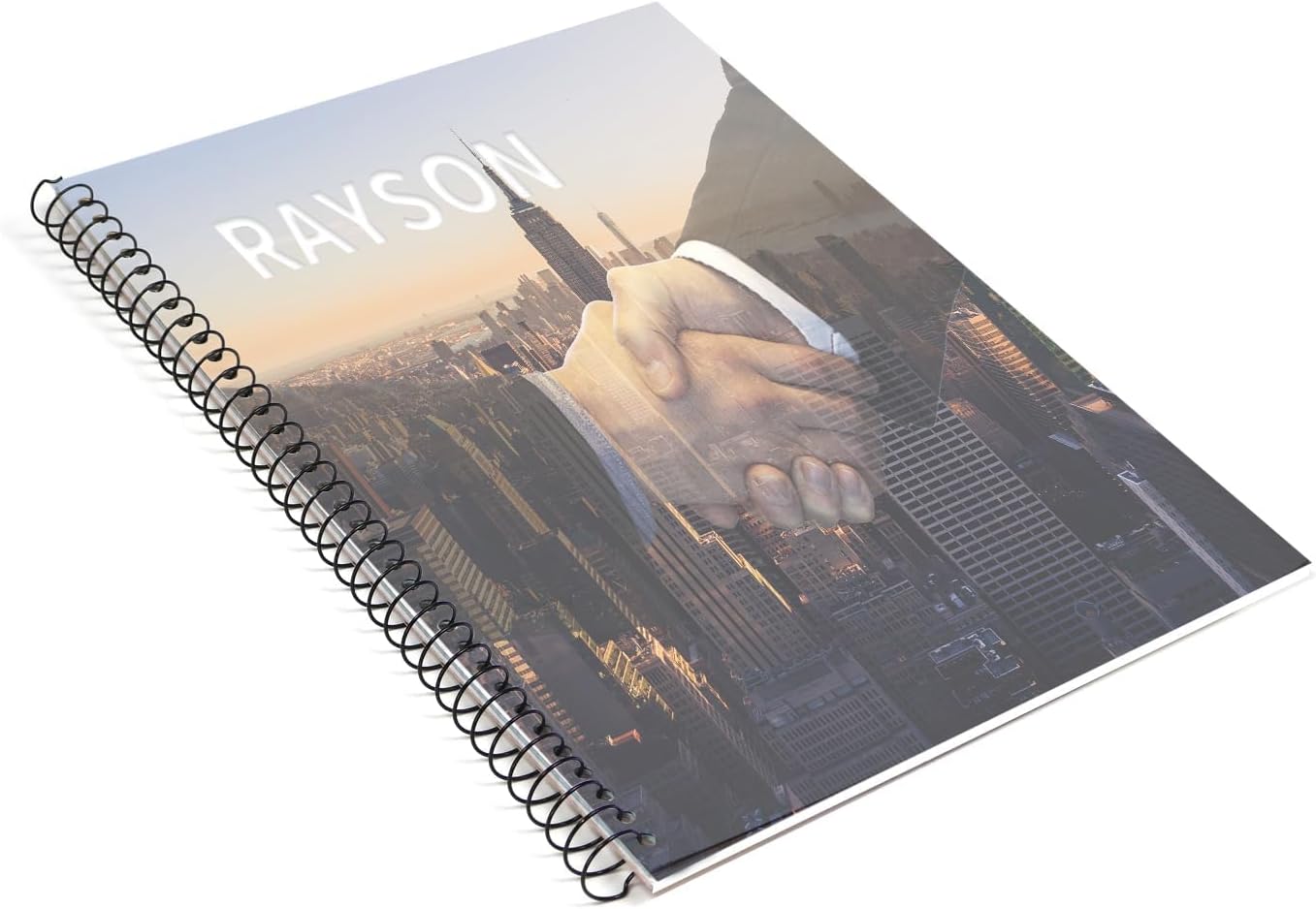 RAYSON 28.6mm Spiral Wire Coil Binding, 3:1 Pitch, 1-1/8" Metal Spiral Coils Binding 240 Sheets Capacity, Black Color & Pack of 50