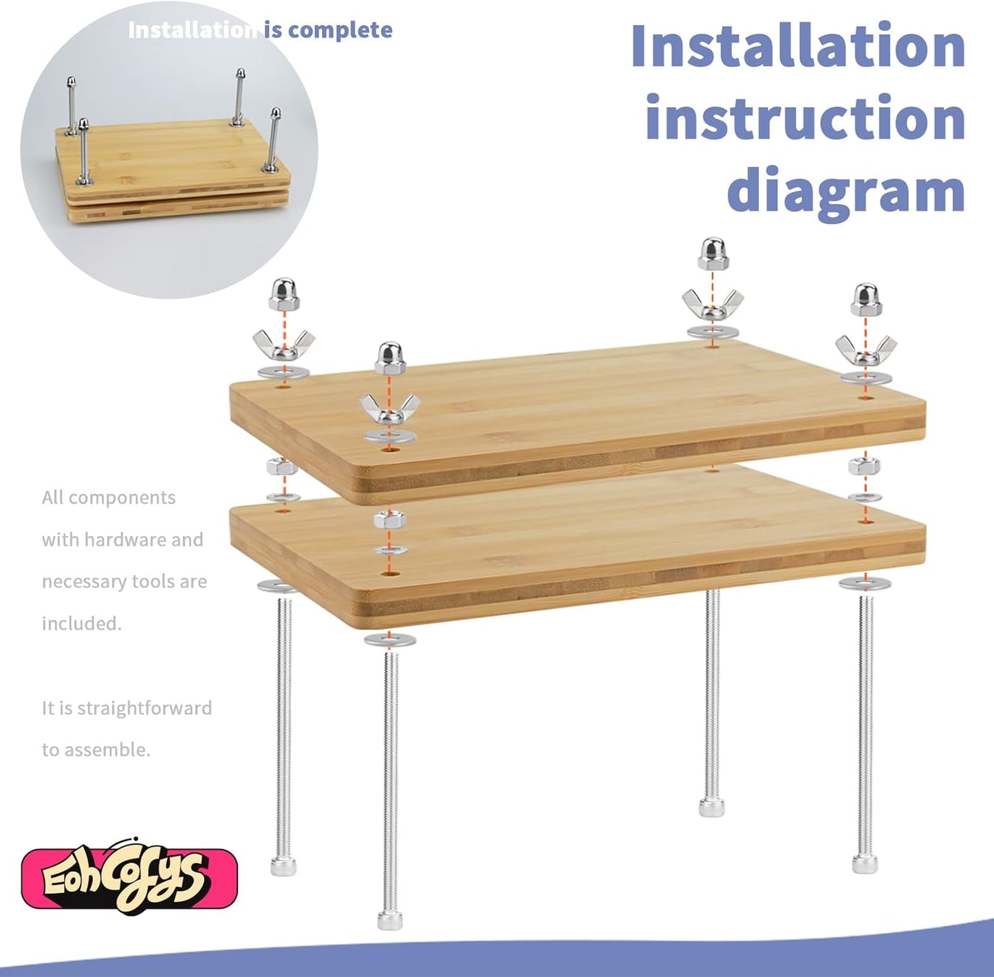 Eohcofys Book Binding Kits, Book Press Binding Materials Tools Bookbinding Kit for Beginners 11.6 x 7.9 Inch