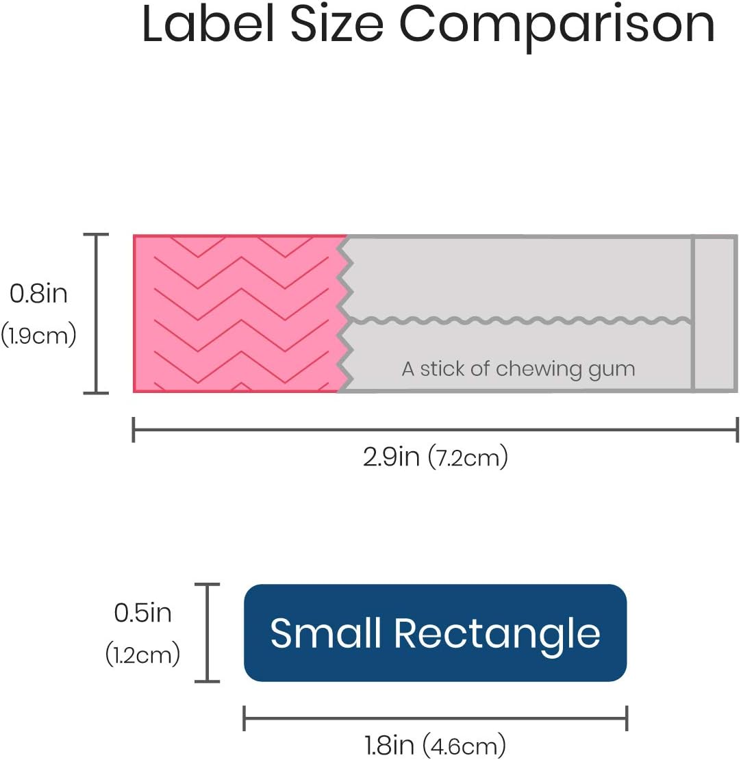Name Bubbles - Custom Small Rectangle Name Labels for Kids (64 Labels) - Personalized Waterproof Name Stickers for Daycare, Lunch Boxes, Water Bottles, Shoes, School Supplies, & Camp (Hearts)