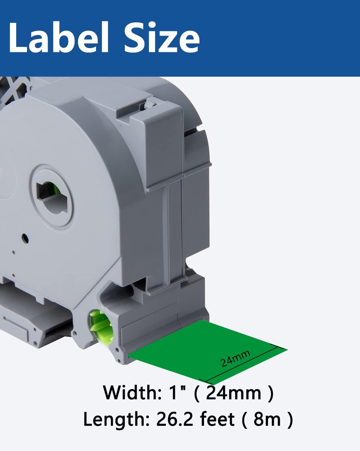 Tze Tz Tape 24mm 0.94 Laminated Green Compatible for Brother P Touch Label Maker Tape TZe-751 TZe751 Label Tape for PT D600 D610 P710BT P910BT, Black on Green, 0.94 Inch x 26.2 Feet, 3-Pack