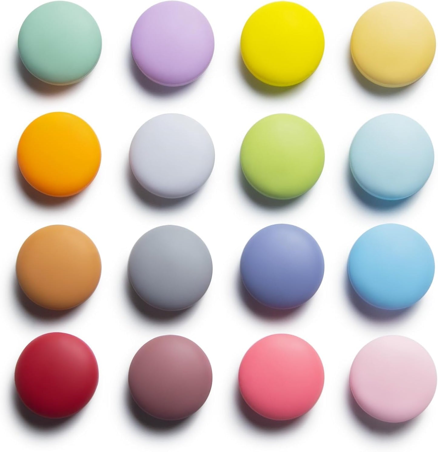 16/9-Piece Cute Colorful Fridge Magnets – Glossy & Matte Finish Refrigerator Magnets for Whiteboard, Locker, Kitchen, Office – Strong Decorative Magnetic Stickers (16 Colors, Multi-Pack)