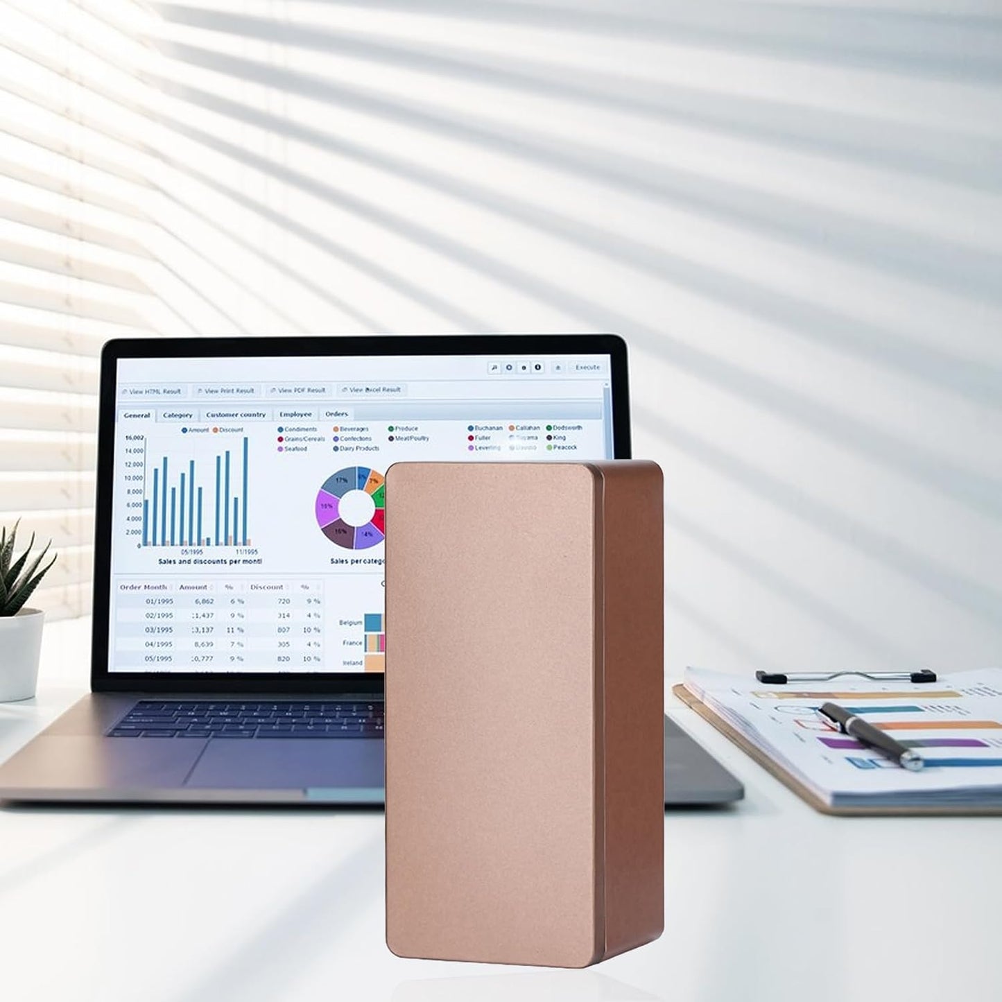 Metal Cash Box Money Holder Money Box for Cash Single Row Currency Tray Money Storage Box with Lid Cash Organizer Money Saving Organizer Money Gift Box Organizer Gold, 7.28 x 3.35 x 2.76 Inch