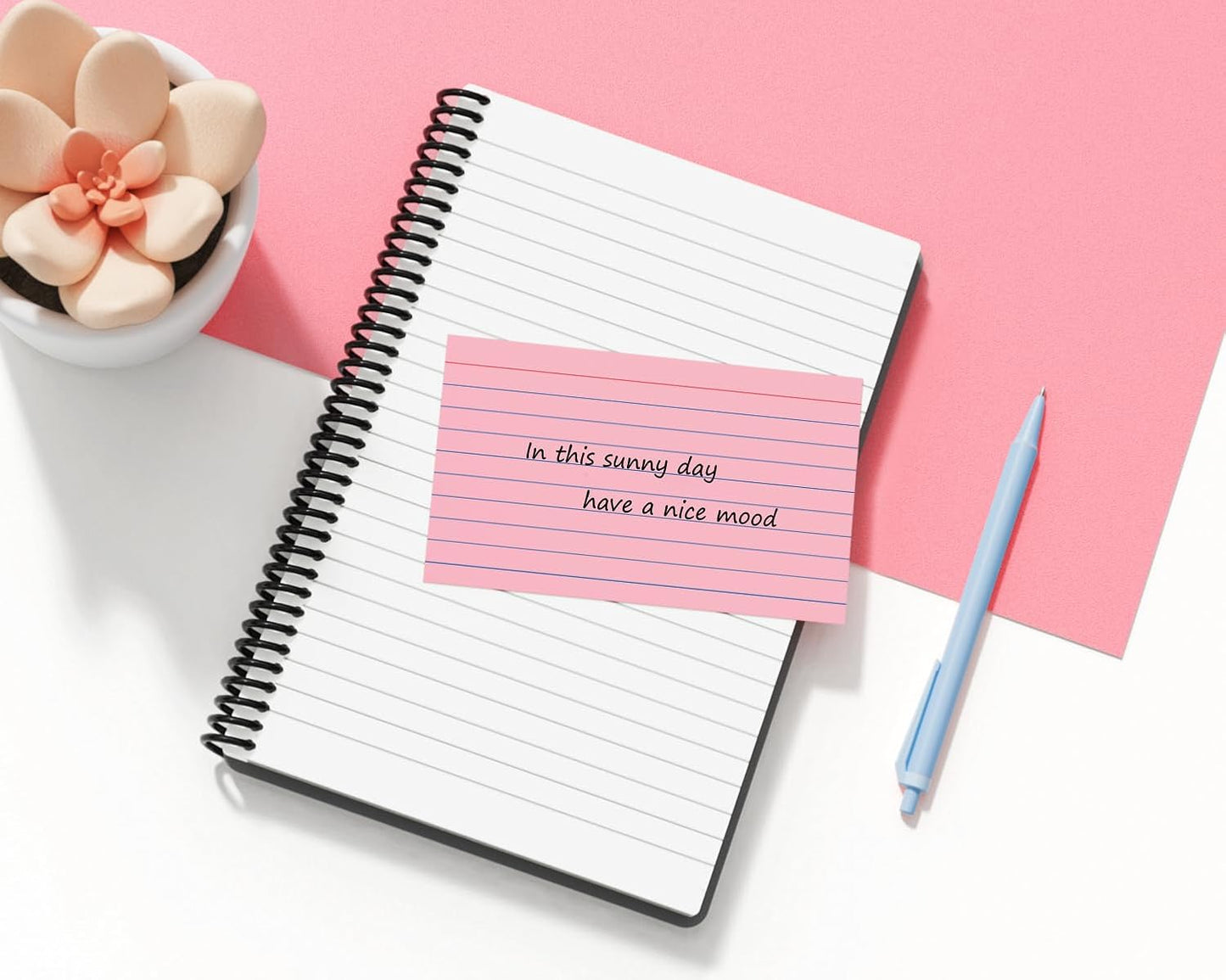 Colored Index Cards 4x6, 160 Pack, Flash Cards for Studying, 66LB Heavy Note Cards for Office, Home and School，Four Colors, Each Color Individually Wrapped, 40 Pack Per Package