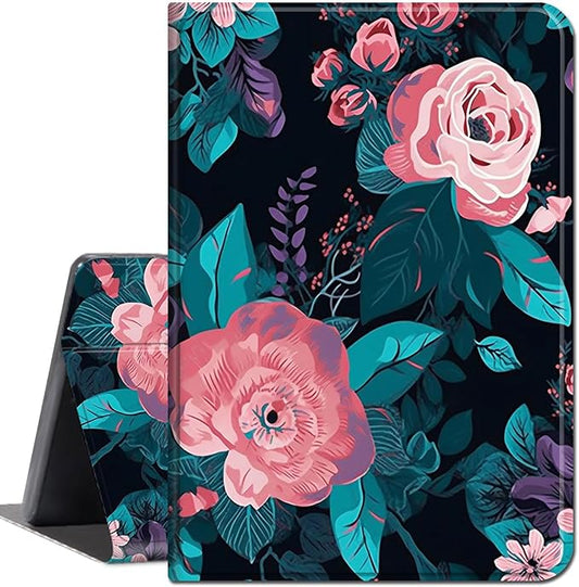 for Amazon Kindle Fire 7 case 2019/2017 Release 9th/7th Generation,Slim Lightweight Smart Shell Stand Cover with Auto Wake/Sleep for Amazon fire 7 Tablet 9th/7th Generation,Pink Flowers