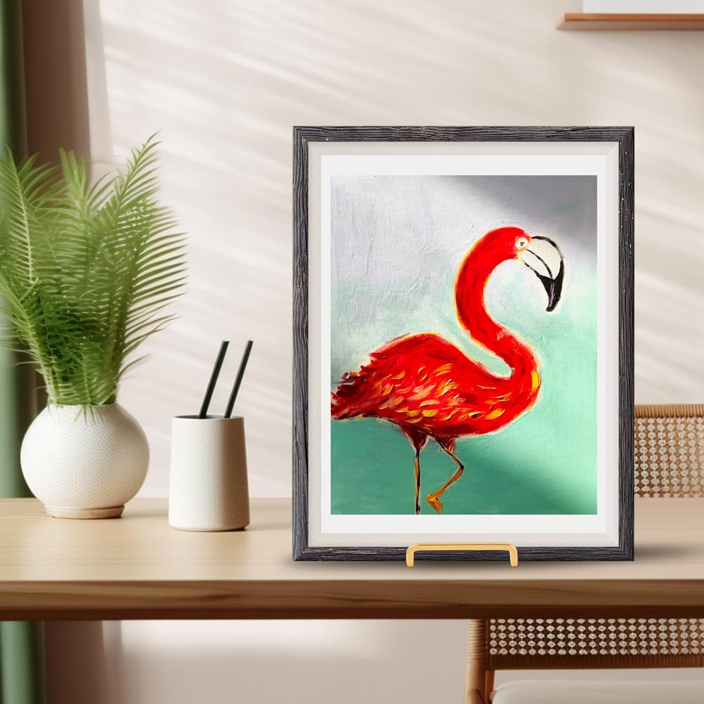 Large Plate Holder Display Stand - 12 inch Super Tall Big Plate Stands for Heavy Duty Display - Metal Picture Frame Stand - Tabletop Easel Stand for Decorative Platter | Plaque | Book - 3 Pack - Gold